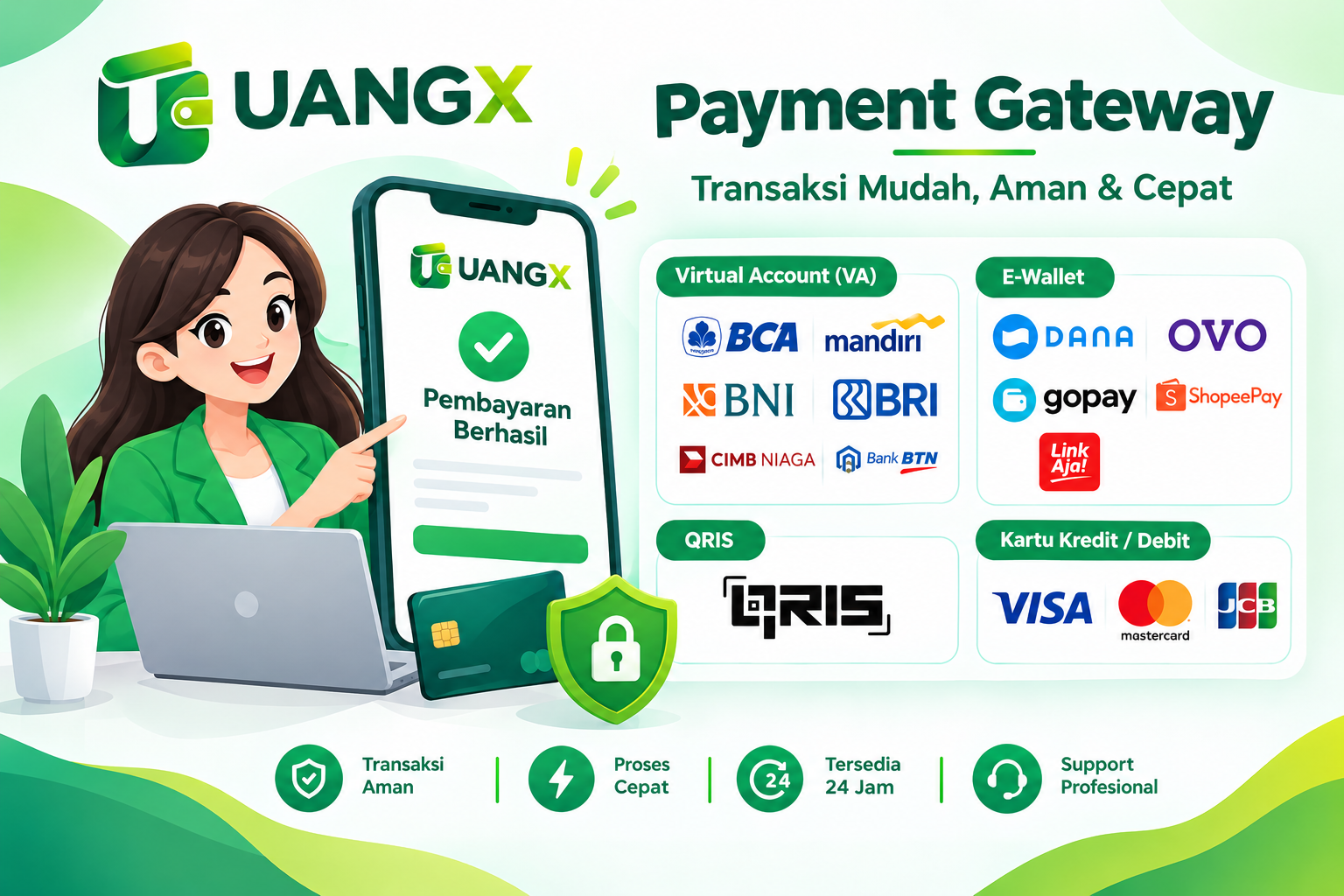 Tampilan Dashboard UangX